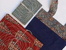 Getting carried away ~ Handmade Cotton Bag + Pothi Folder + Diary ~ 6
