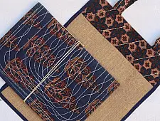 Getting carried away ~ Handmade Jute bag + Pothi Folder ~ 5