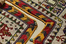  प्राचीन | Gujarati Vintage Bead Door side Toran| Set of two  (26 x 49 inch)