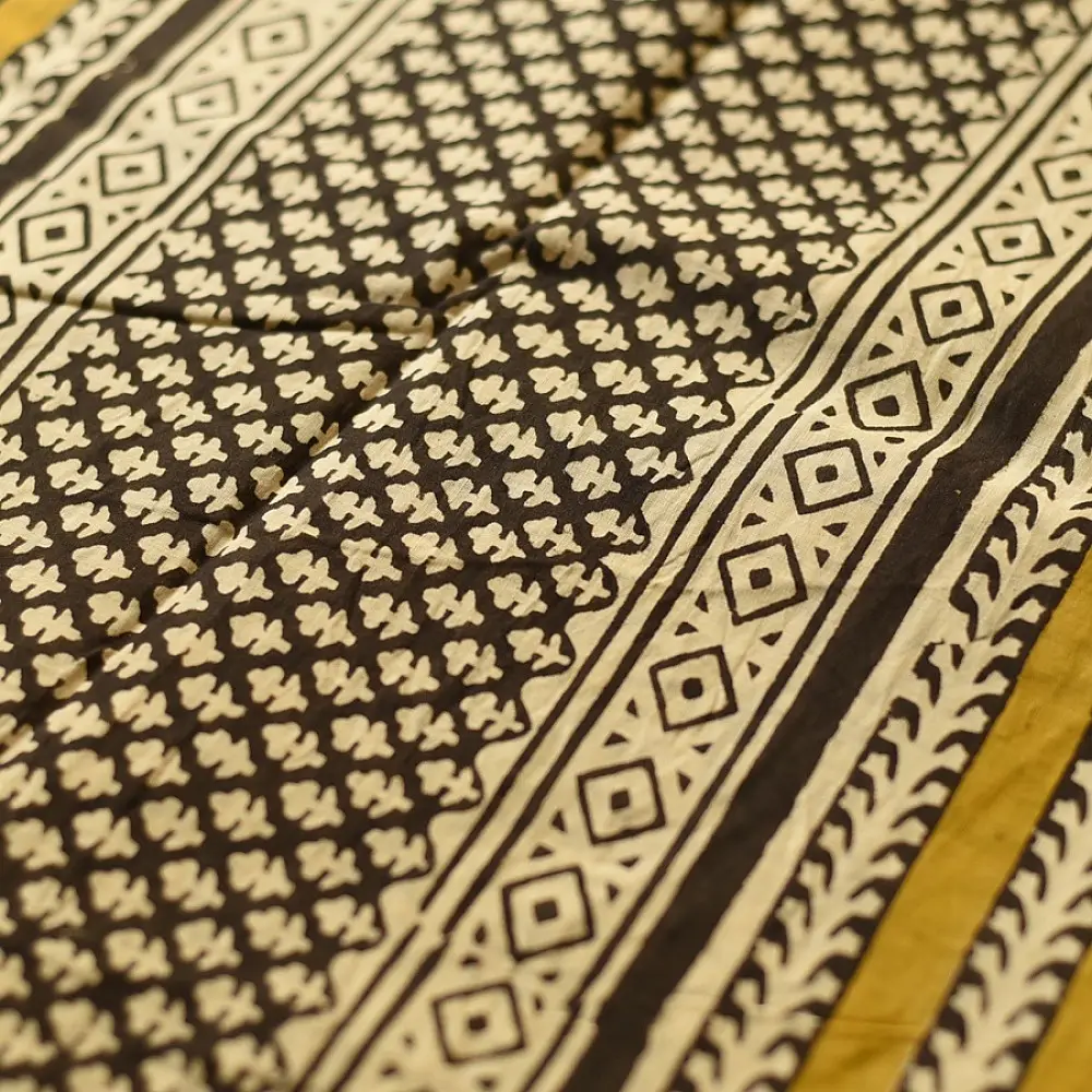 shop Bagru Block Printed Cotton Saree