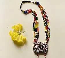 Folk Love ~ Banjara Bead Embroidered Necklace 
