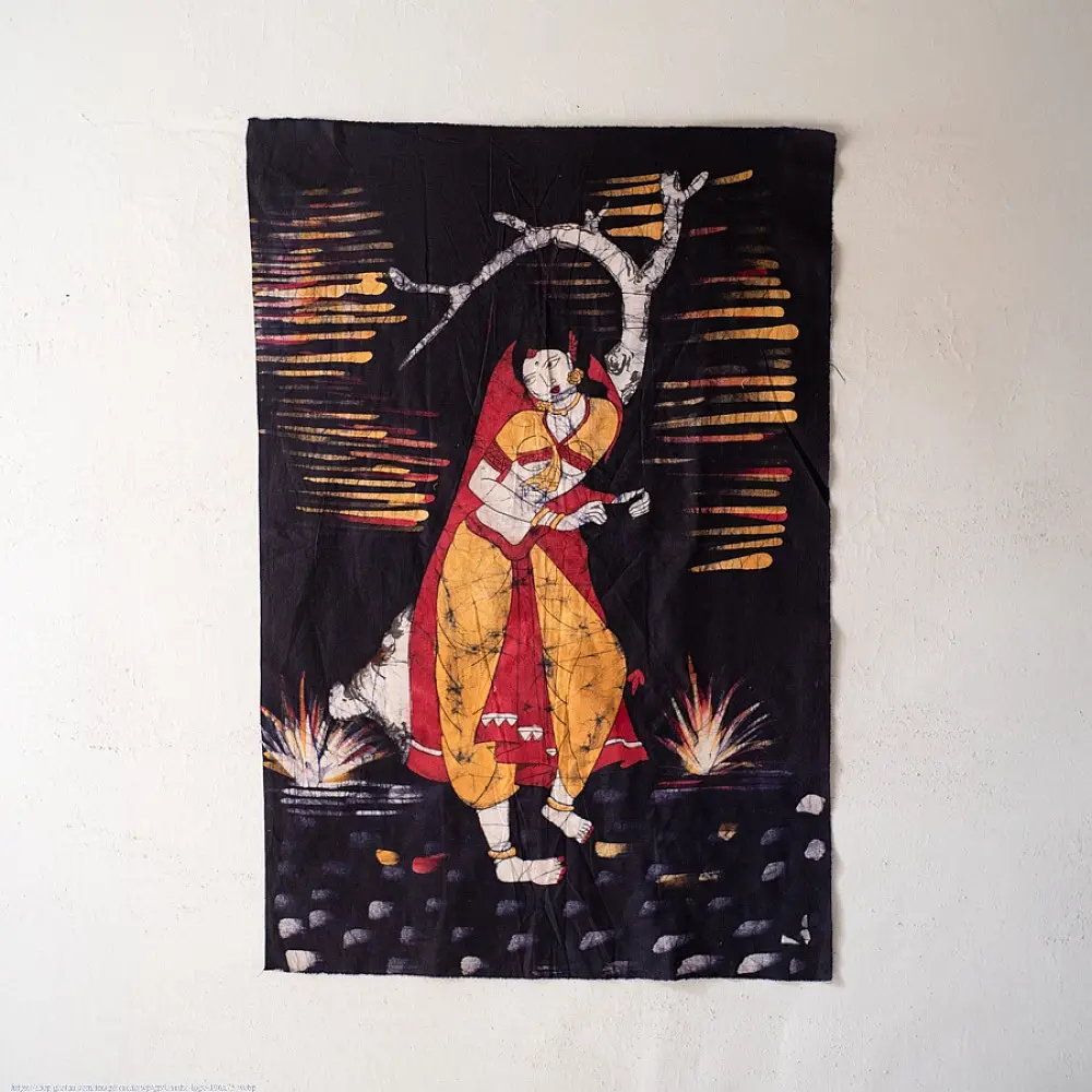 shop handcrafted batik Girl painting
