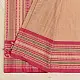 shop Begampuri Cotton Saree - Pink Woven Border