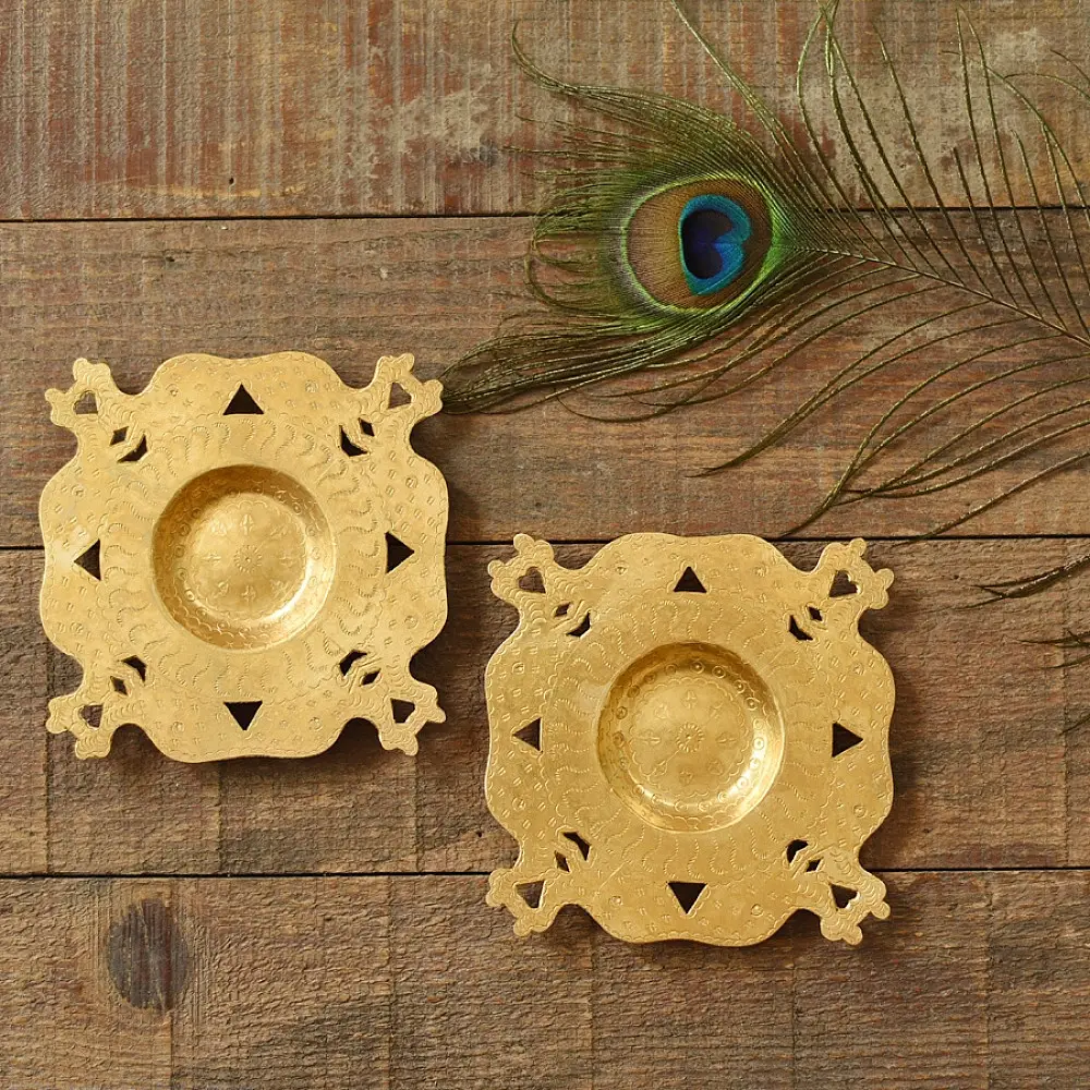 shop Brass Handmade T-Light Holder
