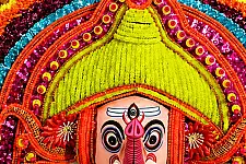 Mukhauta . मुखौटा : Handmade Wall Hanging Chhau Mask - Ganesh