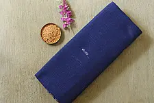 Handlom Cotton Saree | IKAT Pallu ( Royal blue )