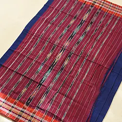 Handlom Cotton Saree | IKAT Pallu ( Royal blue )