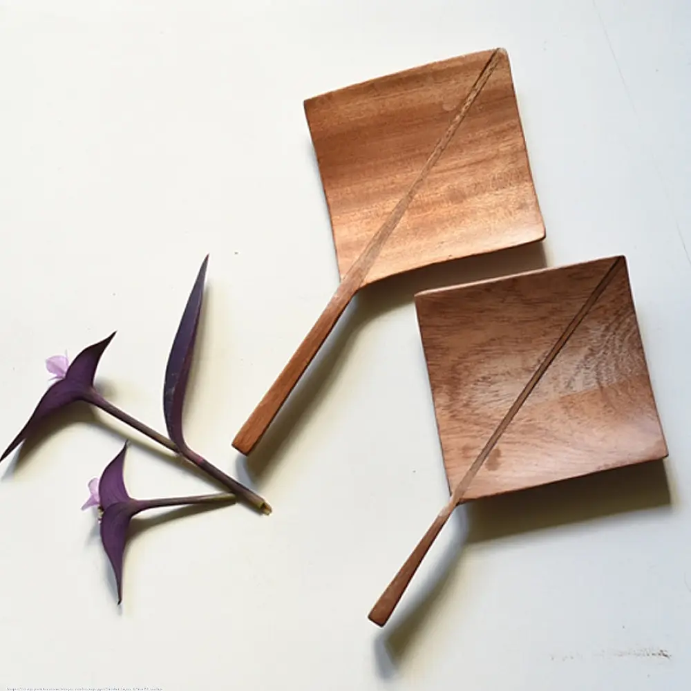 handmade wooden kite shaped platters set of two with long handles