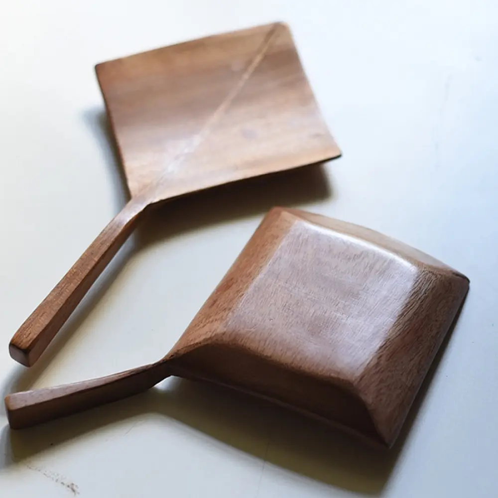 handmade wooden kite shaped platters set of two with long handles