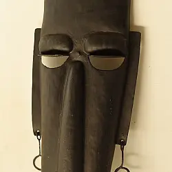 Ahou | Wrought Iron Tribal Mask