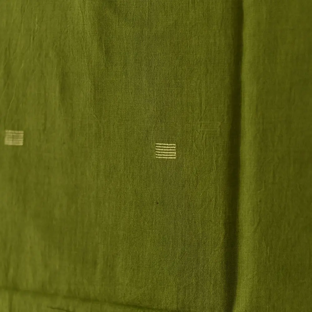 shop Handloom Soft Cotton Jamdani Stole - Green