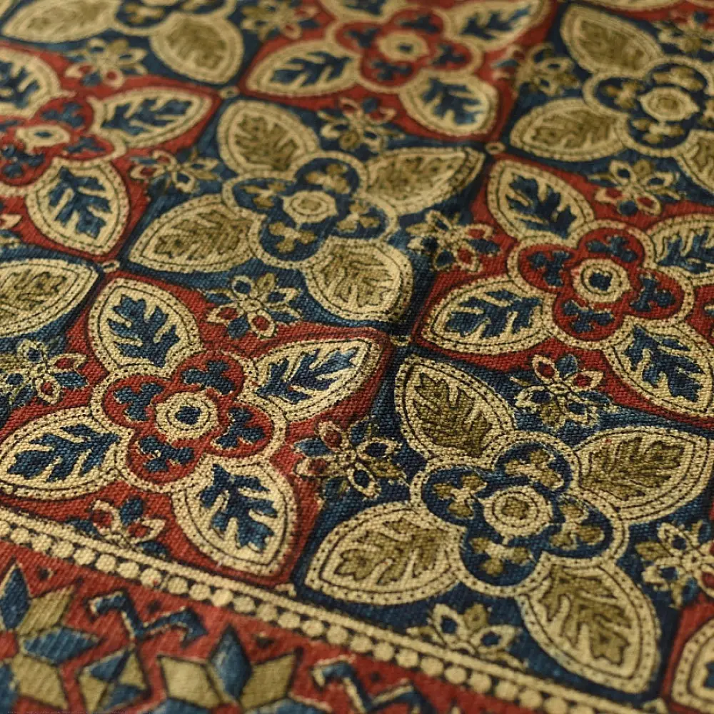 shop Kalamkari Natural Color Dhurrie 5 X 3 feet