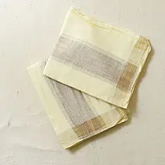 Damodar . दामोदर ✩ Handloom Cotton x Cotton Off White Dhoti Khes - Zari Border