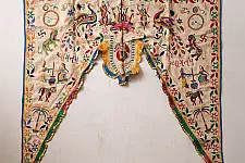 Treasure Trove ~ Rabari Embroidery - Kutchi Cotton Old Door Toran