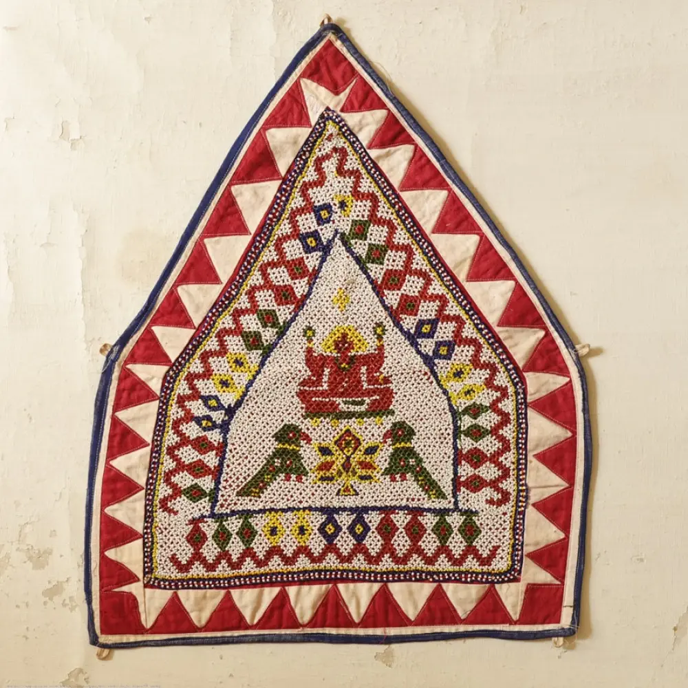 Saurashtra Region Beaded Old & Antique Wall Hanging