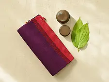 Sadaa . सदा | Begampuri Handloom Bright Purple Cotton Saree - Purple