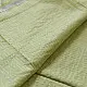 handloom pure cotton saree in subtle pista green featuring delicate fine stripes woven golden zari border and soft beige handcrafted tassels