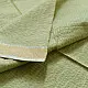 handloom pure cotton saree in subtle pista green featuring delicate fine stripes woven golden zari border and soft beige handcrafted tassels