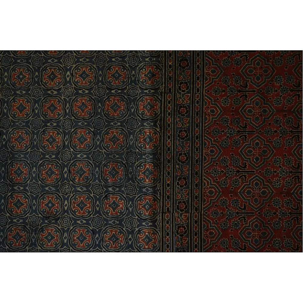 Ajrakh Print Single Bedsheet