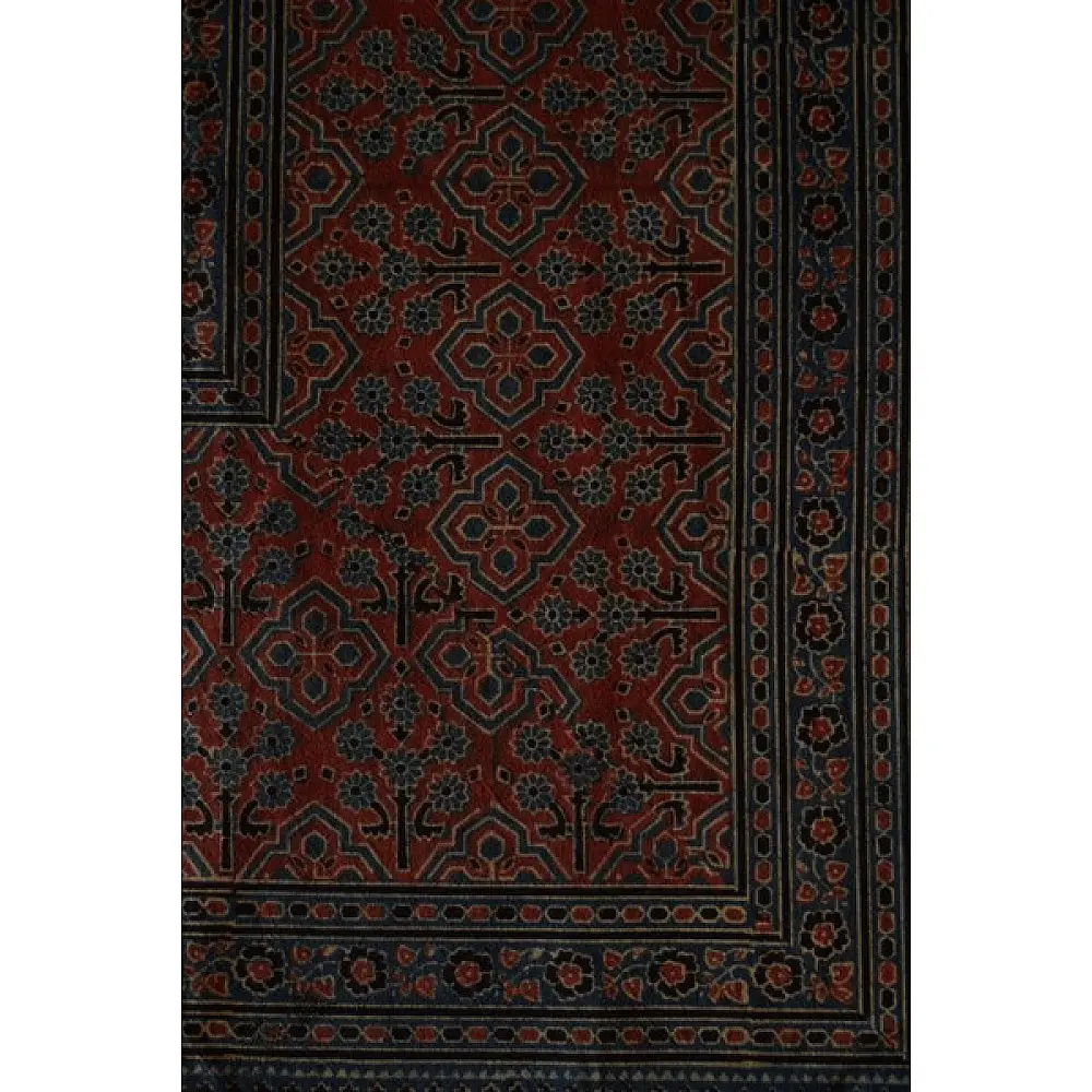 Ajrakh Print Single Bedsheet