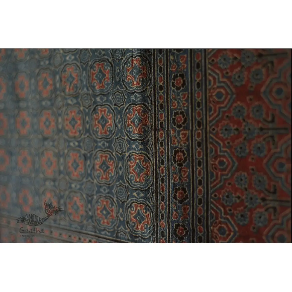Ajrakh Print Single Bedsheet