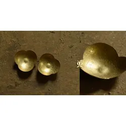 Ahar ✽ Brass Rose Shape Diya (Set of Two)