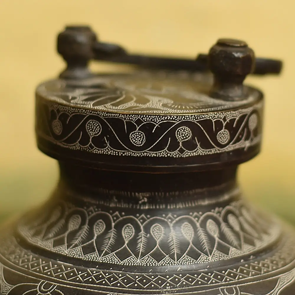 from Khajuraho Antique Brass gangajali / Lota 