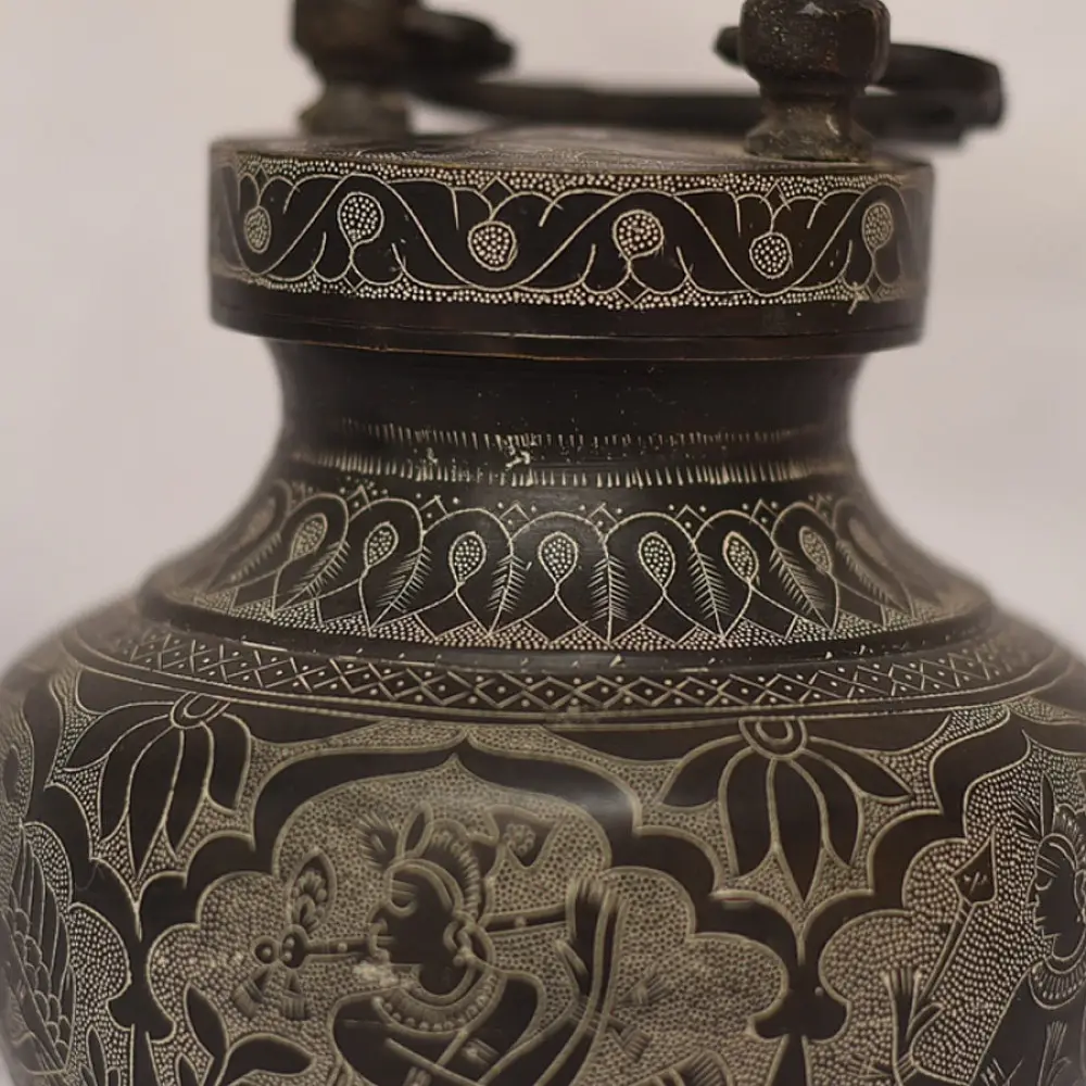 from Khajuraho Antique Brass gangajali / Lota 
