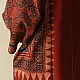 shop Reversible Ajrakh Block Printed & Denim Jacket  - Red