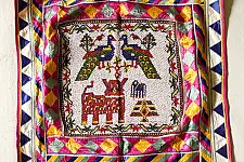 Prachin . प्राचीन | Handmade Bead Work ~ Antique Peacock Hanging Chakda