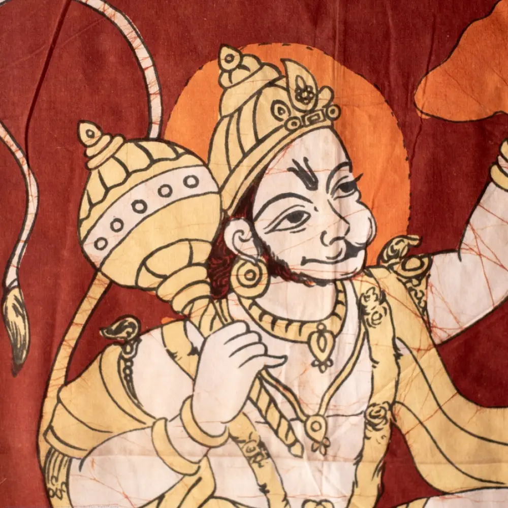 shop handcrafted batik Bajrangbali painting