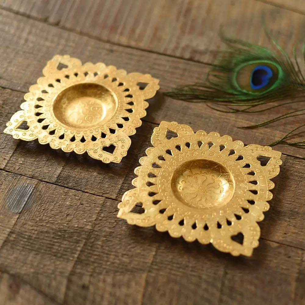 shop Pure Brass Handmade T-Light Holder