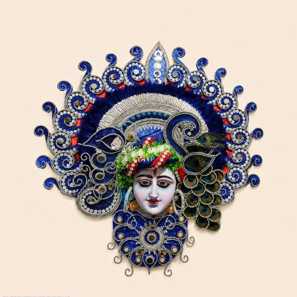 shop Handmade Paper Mache Chhau Mask - Krishna