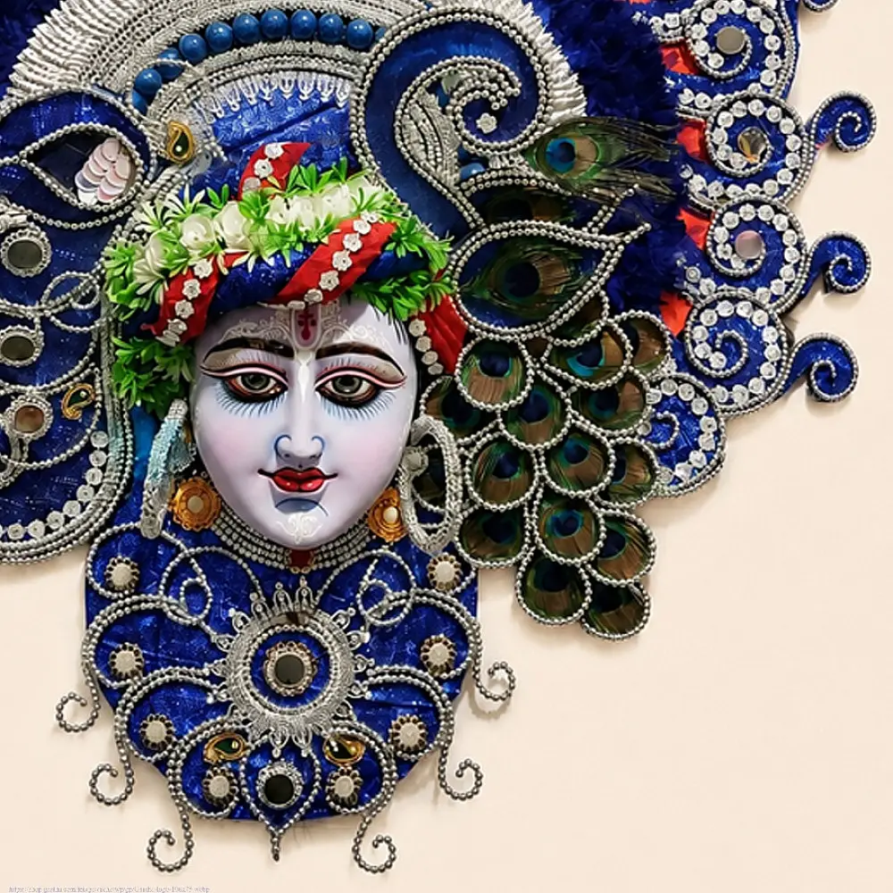 shop Handmade Paper Mache Chhau Mask - Krishna