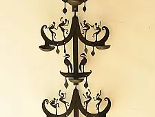 Ahou | Wrought Iron ~  Wall Hanging Lamp