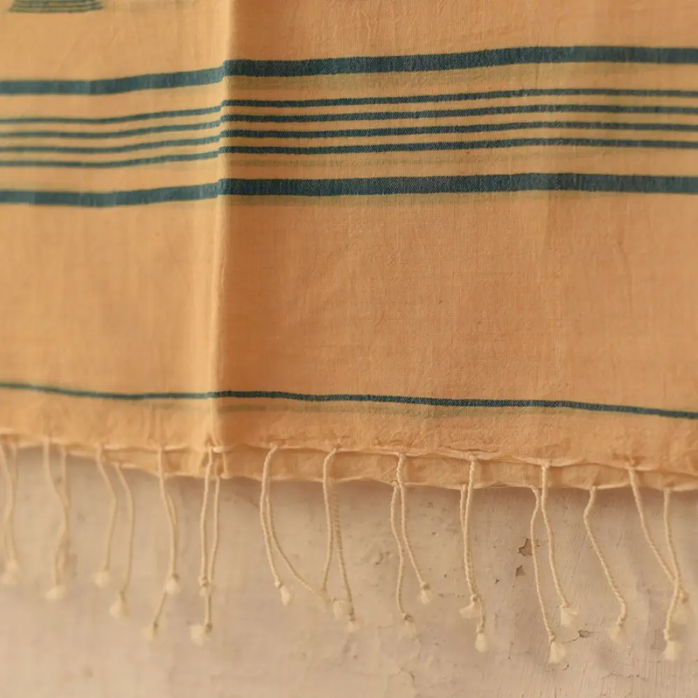 shop Soft Cotton Stole - Handloom Jamdani