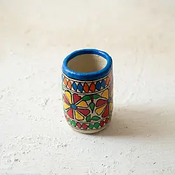 Madhuban . मधुबन ❁ Madhubani Hand Painted Paper Mache ~ Pen Stand / Planter Case (Four Options)