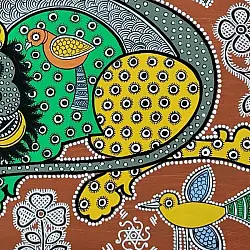Mandana Art - Painting - Lion ( 11 x 14 inch)
