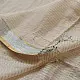 handloom pure cotton saree in luminous moti white featuring delicate micro stripes a woven gold zari border and soft handcrafted tassels