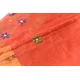 Shop Embroidery On Chanderi Saree - Terracotta Color