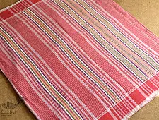 Mahuaa . महुआ | Handloom Baiga Adivasi Cotton Saree - Red
