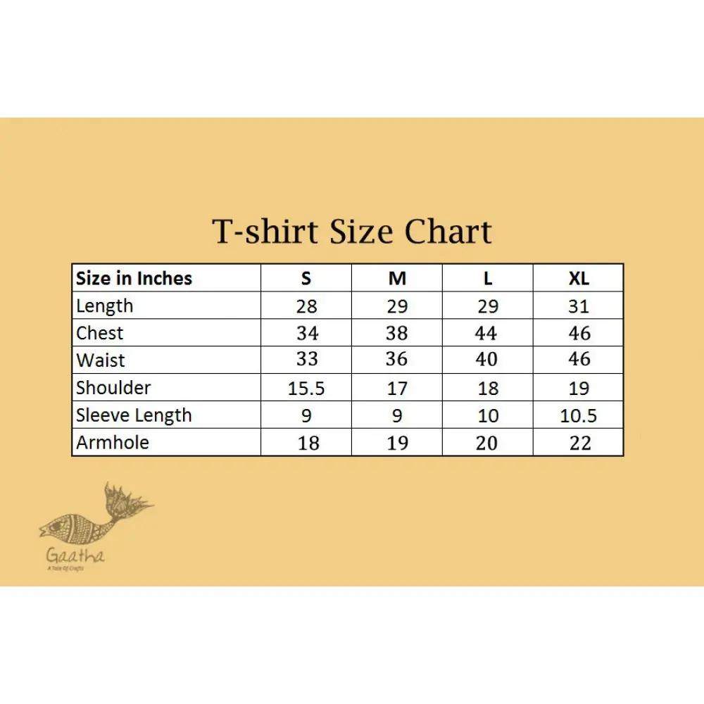 buy ajrakh hand block printed Unisex  tshit