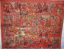 Tholu Bommalata ✪ Leather Painting ✪ Sri Krishna Leela Painting  