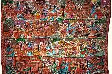 Tholu Bommalata ✪ Leather Painting ✪ Sri Krishna Painting