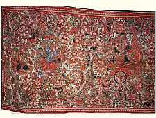 Tholu Bommalata ✪ Leather Painting ✪ Rama Ravana Yudham Painting