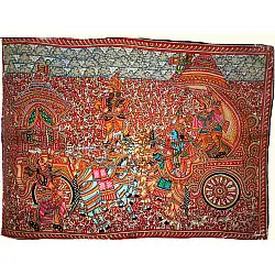 Tholu Bommalata ✪ Leather Painting ✪ Karna Arjuna Yuddham  Painting