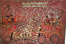 Tholu Bommalata ✪ Leather Painting ✪ Narakasura Vodha Painting