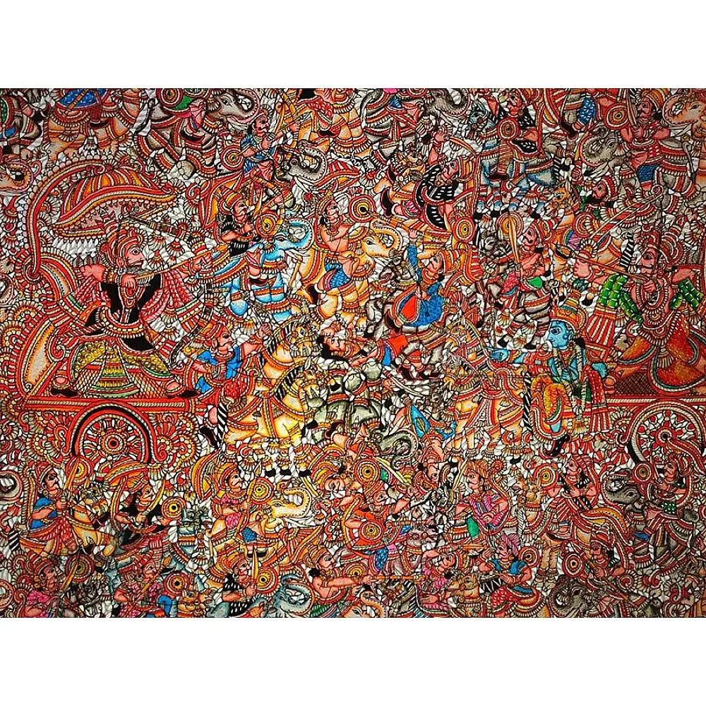 Tholu Bommalata ✪ Leather Painting ✪ Bheeshma Arjuna Yuddham Painting
