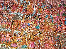 Tholu Bommalata ✪ Leather Painting ✪ Bhaktha Prahalada Painting