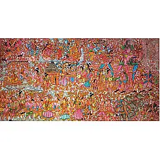 Tholu Bommalata ✪ Leather Painting ✪ Bhaktha Prahalada Painting